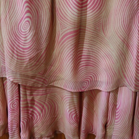 Rodier 90s Pink Wave Swirl Vintage 2-Piece Skirt & Top Set Euro 44 Med/Lg - Picture 8 of 16